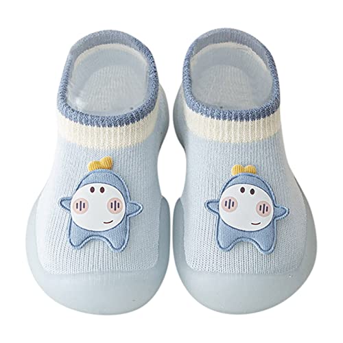 Generisch Sockenschuhe Baby Kinder, Krabbelschuhe Baby Schuhe Hüttenschuhe Baumwolle rutschfest Socken Stoppersocken Leichte Slip-on Turnschuhe Weiche Sohle Haussocken von Generisch