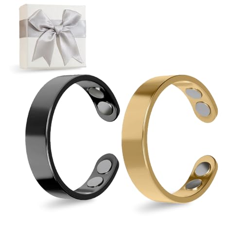 Generisch SöMni Ring Damen Wechseljahre, Sonni Ring Wechseljahre, Magnetfeldtherapie, 24/7 Hilft Frauen, äNgste Abzubauen Und Die SchlafqualitäT Zu Verbessern. (2PCS-C) von Generisch