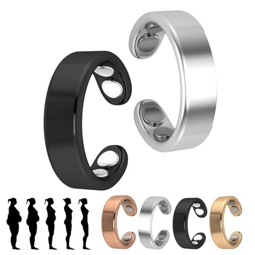 Generisch Sömni Ring Damen Wechseljahre, SöMni Ring, Wechseljahreshilfe Natürlich Für Damen Und Herren, Verstellbare Ring (2Pcs-C) von Generisch