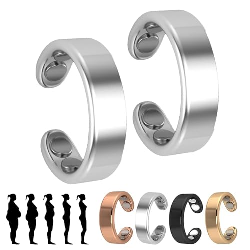 Generisch Sömni Ring Damen Wechseljahre, SöMni Ring, Wechseljahreshilfe Natürlich Für Damen Und Herren, Verstellbare Ring (2Pcs-D) von Generisch