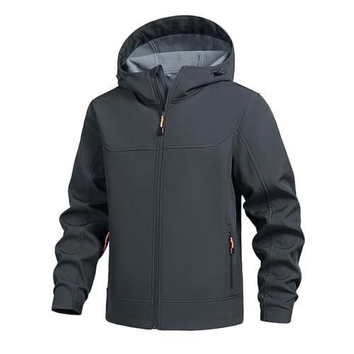 Generisch Softshelljacke Für Herren Wasserbeständige Winddichte Übergangsjacke Herren Atmungsaktive Windbreaker Funktionsjacke Fahhradjacke Mit Kapuze Wanderjacke Leichte Outdoor Radfahren von Generisch