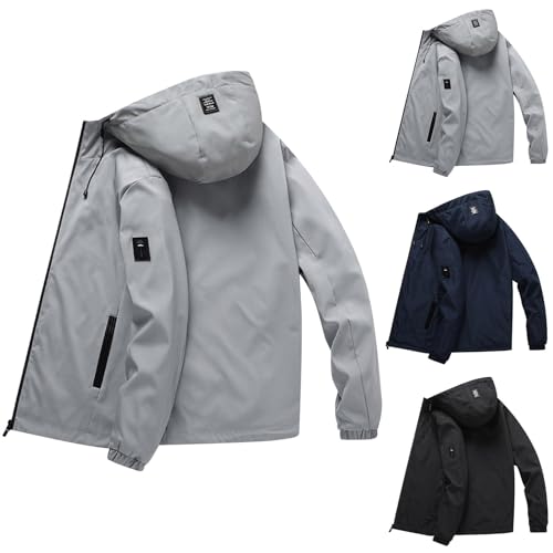 Generisch Softshelljacke Herren Wasserdicht Winddicht Winterjacke übergangsjacke Warme Windbreaker Funktionsjacke Outdoorjacke für Wandern Fahrrad Camping von Generisch