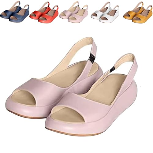 Generisch Solea Cushioned Sandals; Yifare Sandals; Solea Women’s Ultra-Comfy Orthotic Sandal; for All-Day Walking (Pink,40) von Generisch