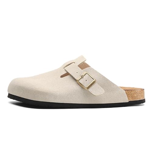 Generisch Sommer Einfuß Paar halbe Pantoffeln Trend Freizeit Tasche Kopf Männer Frauen Schleppen (Weißes Grau3,45) von Generisch