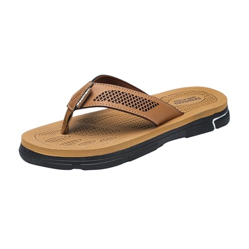 Generisch Sommer Herren Flip Flops Flacher Boden Leicht Rutschfest Pantoletten Farbverlauf Strandschuhe Modische Sommerschuhe Comfort Fit Zehentranner Badeschuhe Freizeit Sandalen von Generisch