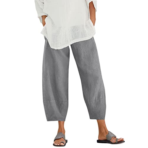 Generisch Sommerhose Damen Leicht 7/8 Elegant Haremshose Einfarbig Sommer Lang Weites Bein Sommerhose Bequem Luftig Leinen Freizeithose Elastischer Bund Leicht Elegant Locker Palazzo Hose Generisch Sommerhose Damen Leicht 7/8 Elegant Haremshose Einfarbig Sommer Lang Weites Bein Sommerhose Bequem Luftig Leinen Freizeithose Elastischer Bund Leicht Elegant Locker Palazzo Hose von Generisch