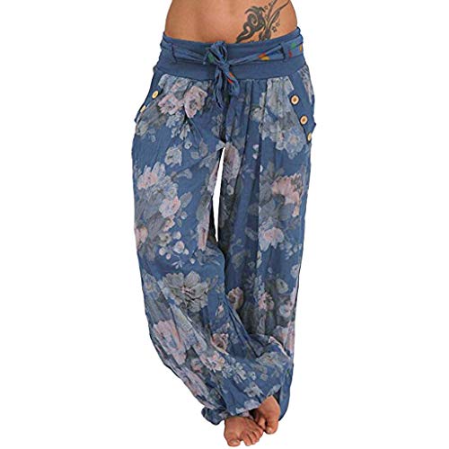 Generisch Sommerhose Floraler Muster Hautfreundliche Damen Zum Chillen Freizeithose Haremshose Aladin Pants Unifarben In Blumen Leichte Mit Print Strandhose Pumphose Elastischen Bund Xs-Xl Generisch Sommerhose Floraler Muster Hautfreundliche Damen Zum Chillen Freizeithose Haremshose Aladin Pants Unifarben In Blumen Leichte Mit Print Strandhose Pumphose Elastischen Bund Xs-Xl von Generisch