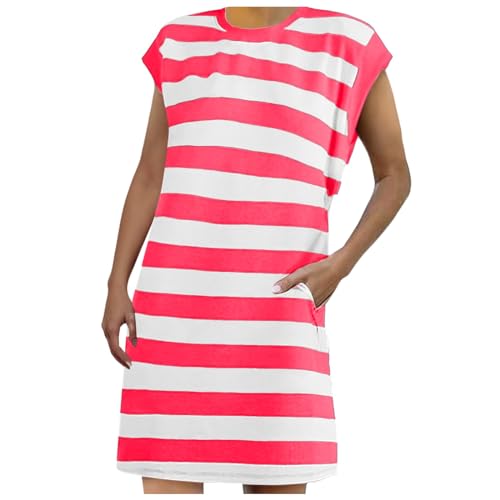 Generisch Sommerkleid Blumendruck Freizeitkleider Luftige Strandkleid Retro Festliche Kleid Beach Hohe Taille Damen Lang Maxikleid Damen Freizeitkleider Sommerkleid Damen Knielang von Generisch