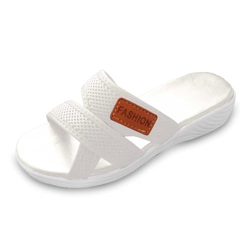 Generisch Sommerschuhe Damen Bequem, Sommerschuhe Damen Bequem Boho Schuhe Rutschfeste Beach Hausschuhe Slipper Freizeit Schlappen Leichte Indoor/Outdoor Flip Flops Pantoletten Badeschlappen von Generisch