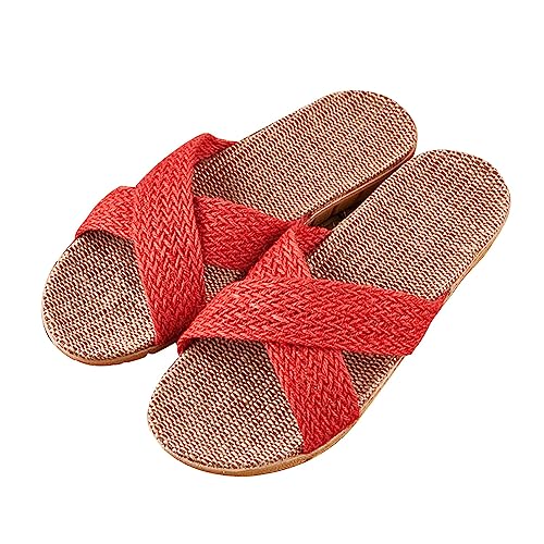 Generisch Sommerschuhe Damen Bequem Slipper - Bambus Hausschuhe Lenien Flachschuhe Espadrilles Sandaletten Leicht Sommerschuhe Boho Strandschuhe Rutschfest Badeschuhe Wide Fit Schlappen Generisch Sommerschuhe Damen Bequem Slipper - Bambus Hausschuhe Lenien Flachschuhe Espadrilles Sandaletten Leicht Sommerschuhe Boho Strandschuhe Rutschfest Badeschuhe Wide Fit Schlappen von Generisch