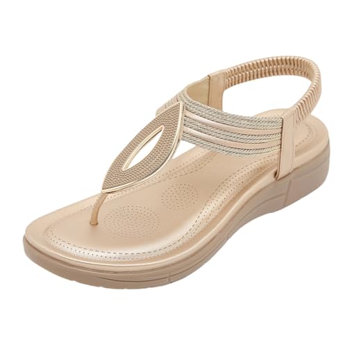 Generisch Sommerschuhe Damen Elegant Gummiband Slingback Sandalette Bohemia Bequem Sandals Casual Flache Strand Schuhe Weichen Sommerschuhe Generisch Sommerschuhe Damen Elegant Gummiband Slingback Sandalette Bohemia Bequem Sandals Casual Flache Strand Schuhe Weichen Sommerschuhe von Generisch