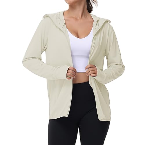 Generisch Sonnenschutz Zip Hoodie Trainingsjacke Damen Frühlingsjacke mit Kapuze Wanderjacke Sommer Leicht Laufweste Wasserdicht Atmungsaktiv Fahrradjacke Sportjacke Radjacke Sommerjacke Swetschert Generisch Sonnenschutz Zip Hoodie Trainingsjacke Damen Frühlingsjacke mit Kapuze Wanderjacke Sommer Leicht Laufweste Wasserdicht Atmungsaktiv Fahrradjacke Sportjacke Radjacke Sommerjacke Swetschert von Generisch