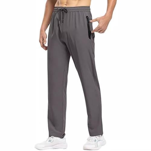 Generisch Sporthose Extra Lang Herren Trainingshose Herren Freizeithose Quick Dry Mode Bequem Hose Herren Sweathose Herren Straight Leg Slim Fit von Generisch