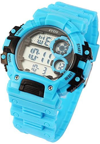 Generisch Sportliche Digital Herren Armband Uhr Blau Alarm Chrono Licht von Generisch