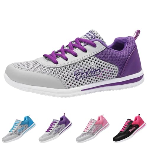 Generisch Sportschuhe Damen Bequem Joggingschuhe Leicht Breite Straßenlaufschuhe Arch Support Walkingschuhe Turnschuhe Atmungsaktive Mesh Laufschuhe rutschfest Freizeitschuhe Eu 35-41 von Generisch