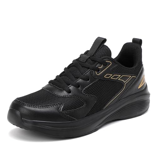 Generisch Sportschuhe Damen Klobige Turnschuhe Klassische Halbschuhe Retro Schnürschuhe Atmungsaktiv Bequem Freizeitschuhe von Generisch