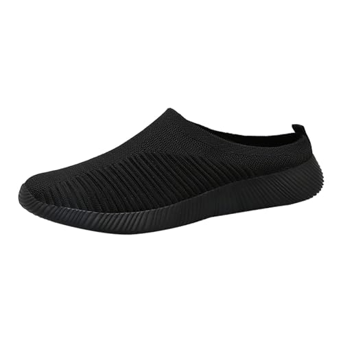 Generisch Sportschuhe Damen Sommer, Clogs & Pantoletten Damen Knit Mesh Barfußschuhe Slip On Memory Foam Turnschuhe Leichtgewichts Atmungsaktiv Outdoorschuhe Bequeme Slingback Sneaker Walkingschuhe von Generisch