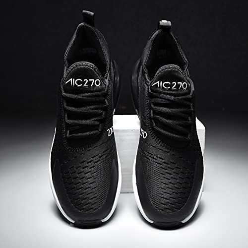 Generisch Sportschuhe atmungsaktive Netz Freizeitschuhe Herrenschuhe (Schwarz Weiß3,40) von Generisch