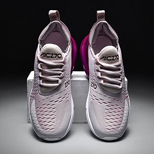 Generisch Sportschuhe atmungsaktive Netz Freizeitschuhe Herrenschuhe (Violett9,39) von Generisch