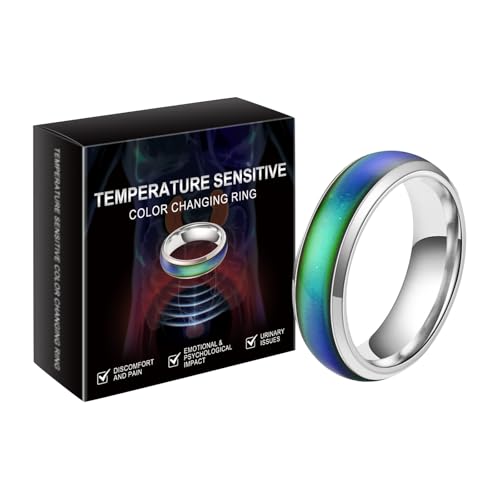 Generisch Stainless Steel Temperature Sensative Color Changing Wedding Band Mood Ring 𝐂𝐨𝐩𝐩𝐞𝐫𝐌𝐚𝐠 Prostate Therapy - Magnetic Copper Ring, Elegant Band in Solid Copper for Women & Men Generisch Stainless Steel Temperature Sensative Color Changing Wedding Band Mood Ring 𝐂𝐨𝐩𝐩𝐞𝐫𝐌𝐚𝐠 Prostate Therapy - Magnetic Copper Ring, Elegant Band in Solid Copper for Women & Men von Generisch
