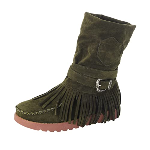Generisch Stallschuhe Stiefeletten Damen Reitstiefeletten Ankle Boots Damen Sommer Elegante Elegant Reißverschluss Rutschfest Sommer Leicht Weiche Cowboystiefel Braun Stiefel von Generisch