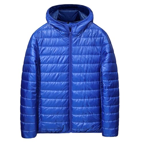 Generisch Steppjacke Herren Leicht Mit Kapuze Daunenjacke Männer Warme Winterjacke Kleines Packmaß Wintermantel Puffer Jacke Herren Outdoor Pufferjacke Übergangsjacke Kapuzenjacke Daunenjacken Winter von Generisch
