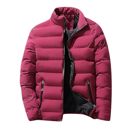 Generisch Steppjacke Herren Leicht Mit Stehkragen Daunenjacke Warme Winterjacke Wintermantel Puffer Jacke Herren Outdoor Pufferjacke Männer Warme Übergangsjacke Kurzmantel Daunenjacken Winter Zipper von Generisch
