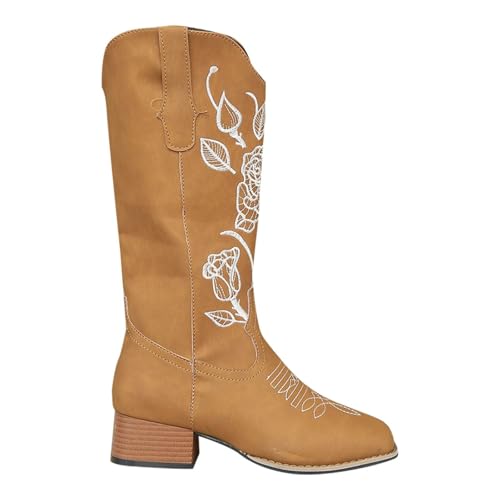 Generisch Stiefel Damen Absatz Langschaft Cowboystiefel Damen Hoch, Stiefel Herbst Winter Übergangsstiefel Stickerei Blume Schlupfstiefel Vintage Trachtenstiefel Lässige Westernstiefel Wanderstiefel Generisch Stiefel Damen Absatz Langschaft Cowboystiefel Damen Hoch, Stiefel Herbst Winter Übergangsstiefel Stickerei Blume Schlupfstiefel Vintage Trachtenstiefel Lässige Westernstiefel Wanderstiefel von Generisch