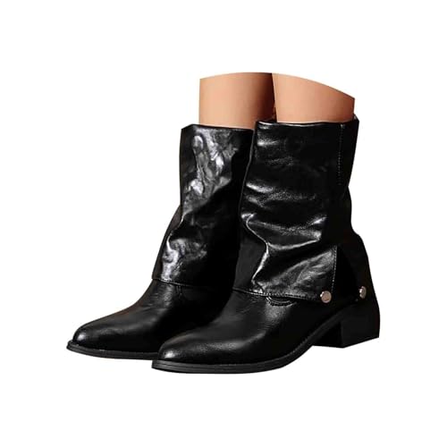 Generisch Stiefel Damen Cowboy Stiefeletten Für Damen Leder Damenstiefel Mit-Blockabsatz Freizeitstiefel Flache-Sohle Halbschuhe Outdoorstiefel Lederstiefel Einfarbig Vintage Reitstiefel Casual Generisch Stiefel Damen Cowboy Stiefeletten Für Damen Leder Damenstiefel Mit-Blockabsatz Freizeitstiefel Flache-Sohle Halbschuhe Outdoorstiefel Lederstiefel Einfarbig Vintage Reitstiefel Casual von Generisch