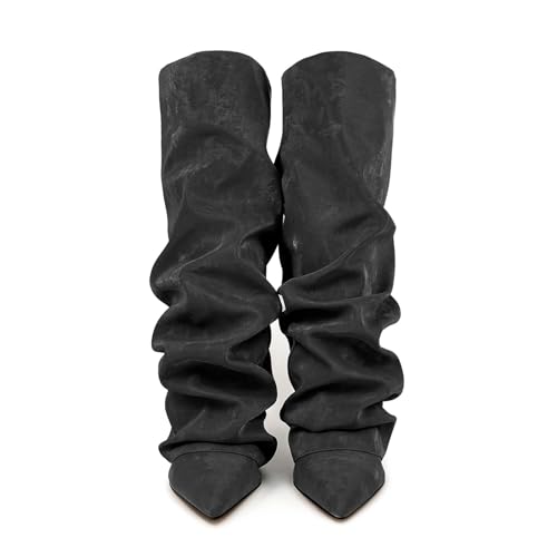 Generisch Stiefel Damen Spitzer Zehenpartie Klobigem Absatz Kniestiefel Mode Wasserdicht Stiefeletten Wasserdicht und Falten Schlupfschuhe Vintage Bequeme Damenschuhe Outdoor Rutschfeste High-Heels Generisch Stiefel Damen Spitzer Zehenpartie Klobigem Absatz Kniestiefel Mode Wasserdicht Stiefeletten Wasserdicht und Falten Schlupfschuhe Vintage Bequeme Damenschuhe Outdoor Rutschfeste High-Heels von Generisch