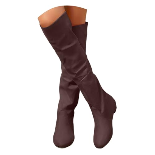 Generisch Stiefelette Damen Ankle Boots Stiefel mit Absatz und Reisverschluß Kurze Elegante Damenschuhe Schlupfschuhe Niederung Stiefel Kurzstiefel Übergangsstiefel Blockabsatz Ankle Boots von Generisch