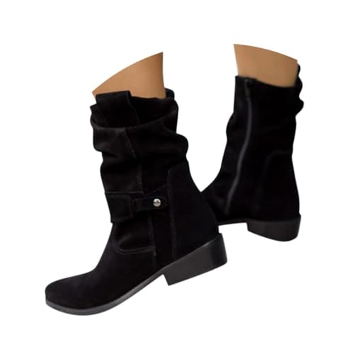 Generisch Stiefeletten Damen 2025 Wildleder Trachten mit Schnalle Cowboystiefel Ankle Boots mit Absatz Herbst Westernstiefel Stiefel Leicht Elegant Schlupfschuhe Generisch Stiefeletten Damen 2025 Wildleder Trachten mit Schnalle Cowboystiefel Ankle Boots mit Absatz Herbst Westernstiefel Stiefel Leicht Elegant Schlupfschuhe von Generisch