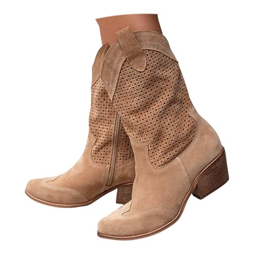 Generisch Stiefeletten Damen Sommer Wildleder Cowboystiefel Damen Halbstiefel Schlupfschuhe Niederung Stiefel Kurzstiefel Übergangsstiefel Blockabsatz Ankle Boots Halbhoch Damenstiefel Generisch Stiefeletten Damen Sommer Wildleder Cowboystiefel Damen Halbstiefel Schlupfschuhe Niederung Stiefel Kurzstiefel Übergangsstiefel Blockabsatz Ankle Boots Halbhoch Damenstiefel von Generisch