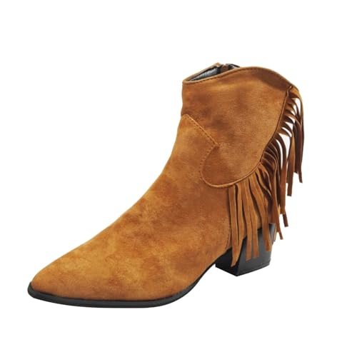 Generisch Stiefeletten Damen Stiefel Freizeit Wildleder Kurzstiefel Elegant Spitz Schlupfschuhe Ankle Boots Mit Zipper Herbst Winter Damenstiefeletten Blockabsatz Übergangsstiefel mit Fransen Generisch Stiefeletten Damen Stiefel Freizeit Wildleder Kurzstiefel Elegant Spitz Schlupfschuhe Ankle Boots Mit Zipper Herbst Winter Damenstiefeletten Blockabsatz Übergangsstiefel mit Fransen von Generisch