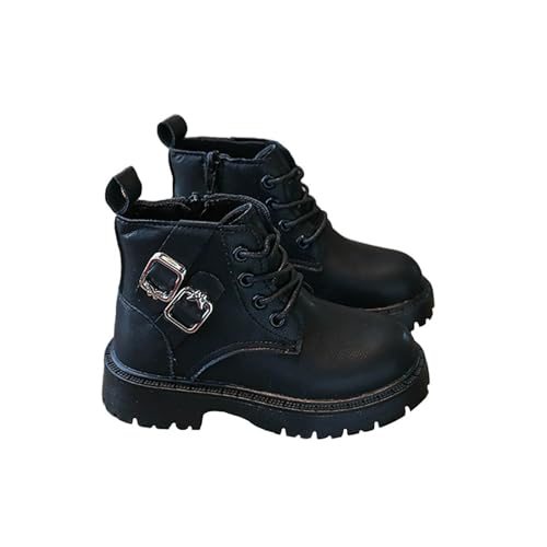 Generisch Stiefeletten Mädchen Klassische Warme Herbstschuhe Boots Leicht Mittelere Schneestiefel Modisch rutschfest Kinderstiefel Winterstiefel Britischer Freizeitstiefeletten von Generisch