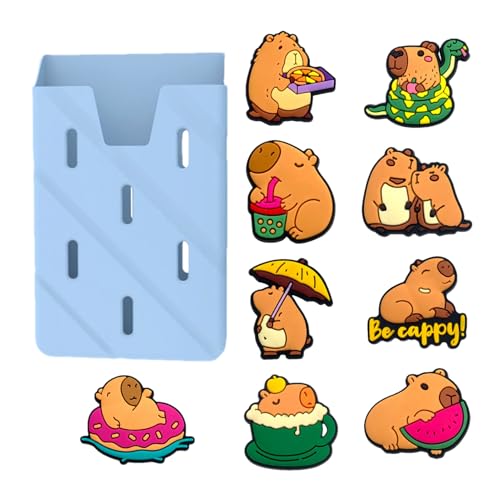 Generisch Strandtasche Charme, Strandtasche Charme | Dekorative Capybara -Einsatz mit Telefonhalter | Mode Beach Tote Ornamente, 10x moderne süße Dekorationen von Generisch