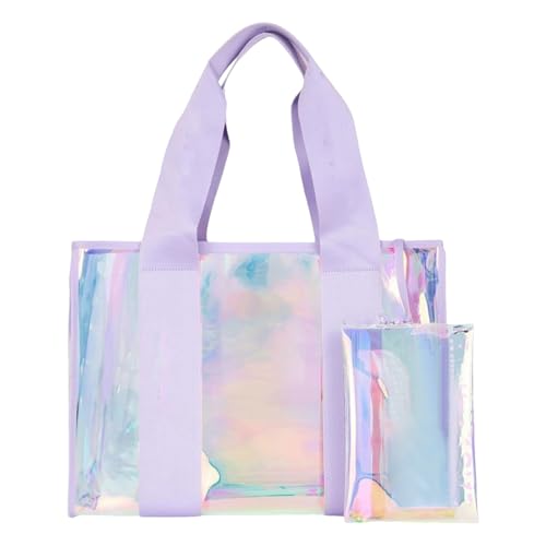Generisch Strandtasche | Irisierende Handtasche Für Damen - Sandgeschützte Tragetaschen Für Urlaub Outdoor Sport Freizeit Veranstaltungen von Generisch