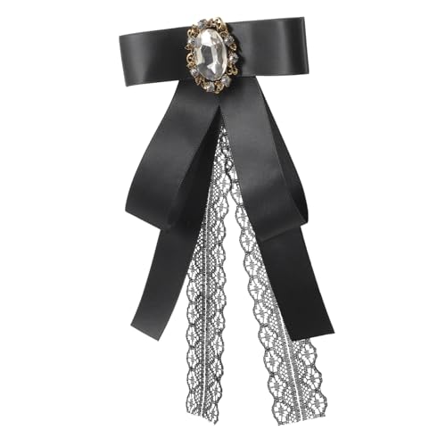Generisch Strass Brosche Pin für Damen Schleifen design mit Glitzerstein Elegante Anstecknadel für Blusen Anzüge und Trachtencorsagen Modisches Accessoire für Festliche Anlässe und Alltag von Generisch