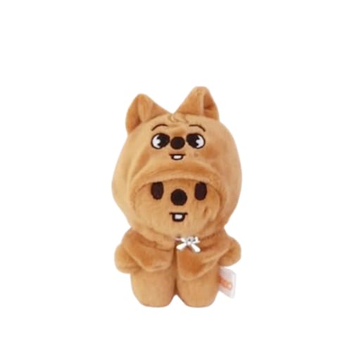 Generisch Stray Kids 𝐒kz𝐨𝐨 Puppe, Stray-Kids Plüsch Schlüsselanhänger Kuscheltier, Entzückender Plüsch-Rucksack-Anhänger (Han Quokka) von Generisch