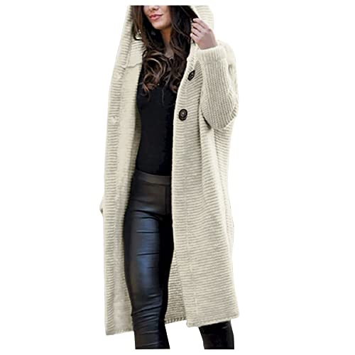 Generisch Strickjacke Damen Lang Baumwolle Kapuze Strickmantel Kuschelig Jacke Mit Knöpfen Fall Winter Outwear Langarm Dicker Winterjacke Große Größen Warme Strickjacken Freizeit Kapuzenjacke Generisch Strickjacke Damen Lang Baumwolle Kapuze Strickmantel Kuschelig Jacke Mit Knöpfen Fall Winter Outwear Langarm Dicker Winterjacke Große Größen Warme Strickjacken Freizeit Kapuzenjacke von Generisch