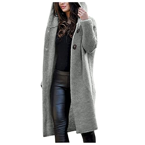 Generisch Strickjacke Damen Lang Baumwolle Kapuze Strickmantel Kuschelig Jacke Mit Knöpfen Fall Winter Outwear Langarm Dicker Winterjacke Große Größen Warme Strickjacken Freizeit Kapuzenjacke Generisch Strickjacke Damen Lang Baumwolle Kapuze Strickmantel Kuschelig Jacke Mit Knöpfen Fall Winter Outwear Langarm Dicker Winterjacke Große Größen Warme Strickjacken Freizeit Kapuzenjacke von Generisch