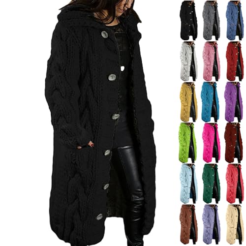 Generisch Strickjacke Damen Strickjacke Lang Grobstrick Cardigan Langarm Herbst Winter Jacke Strick Wintermantel Sweater Winterjacke Strickmantel Cardigan Damen Generisch Strickjacke Damen Strickjacke Lang Grobstrick Cardigan Langarm Herbst Winter Jacke Strick Wintermantel Sweater Winterjacke Strickmantel Cardigan Damen von Generisch