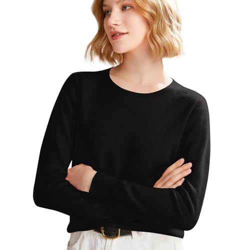 Generisch Strickpullover Damen Elegant Basic Obertiele Mit Rundhalsausschnitt First-Line Langarm Pulli Nahtlosem Maedchen Essentials Pullover Schwarz M Generisch Strickpullover Damen Elegant Basic Obertiele Mit Rundhalsausschnitt First-Line Langarm Pulli Nahtlosem Maedchen Essentials Pullover Schwarz M von Generisch
