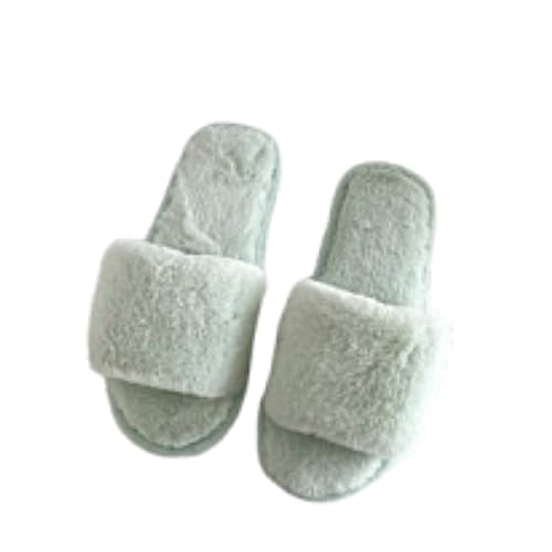 Generisch Summer Slippers Women Elegant,Wildleder Pantoffeln Damen Flacheschuhe Weich rutschfest Freizeitschuhe Einfarbig Hauspantoffeln Hochwertige Trekkingschuhe Modisch Abendschuhe Leichtgewichts von Generisch