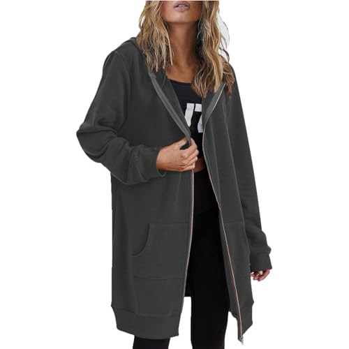Generisch Sweatjacke Damen Mit Kapuze Lang Kapuzenpullover Zip Hoodie Jacke Herbst Winter übergangsjacke Oversize Sweatshirt Jacke Langarm Pullover Warm Fleecejacke Kapuzenjacke Reißverschluss Mantel Generisch Sweatjacke Damen Mit Kapuze Lang Kapuzenpullover Zip Hoodie Jacke Herbst Winter übergangsjacke Oversize Sweatshirt Jacke Langarm Pullover Warm Fleecejacke Kapuzenjacke Reißverschluss Mantel von Generisch