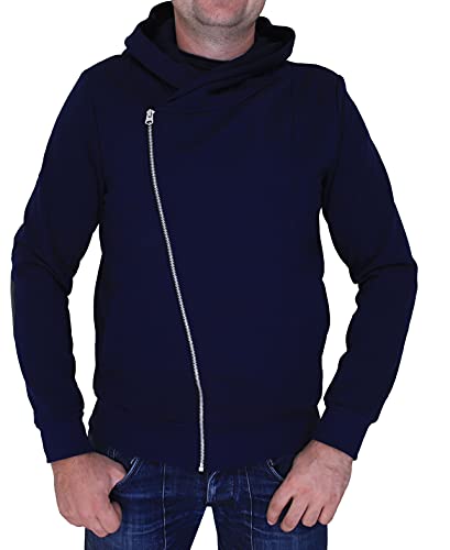 Generisch Sweatjacke Herren Kapuze Zip Hoodie Sweatshirt Jacke Kapuzenpullover (Dunkelblau, x_l) von Generisch
