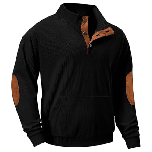 Generisch Sweatpullover Herren Ohne Kapuze Sweatshirt Herren Baumwolle XXL Sweatjacke Spleißen Farbblock Freizeitjacke Wasserdicht Trainingsjacke Mit Knöpfen Übergangsjacke Mit Taschen Outdoorjacke Generisch Sweatpullover Herren Ohne Kapuze Sweatshirt Herren Baumwolle XXL Sweatjacke Spleißen Farbblock Freizeitjacke Wasserdicht Trainingsjacke Mit Knöpfen Übergangsjacke Mit Taschen Outdoorjacke von Generisch