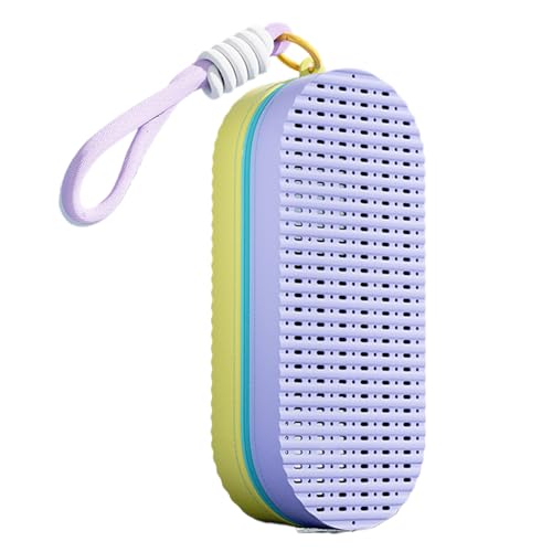 Generisch Swimming Goggles Case, Swim Glasses Holder, Breathable Lightweight Silicone Protective Storage Box with Lanyard for Kids Adults Travel Beach Outings, 7.87x3.15x1.97 Inches von Generisch