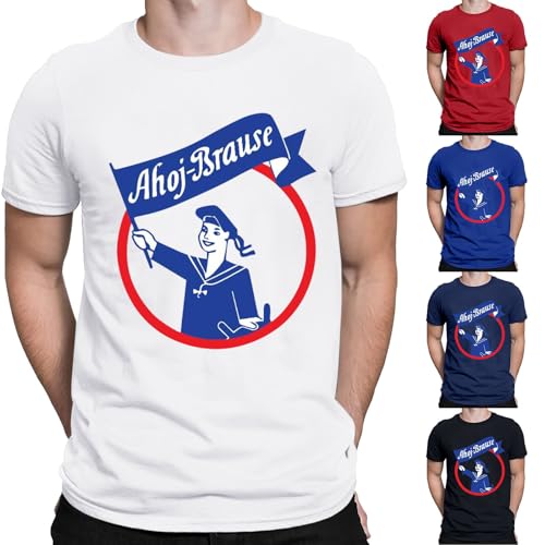 Generisch T-Shirt Damen Herren brause Karneval M Aufdruck Fasching Gruppen Kostüm Rundhals Basic Kurzarm Bedrucken Bequem Freizeit Baumwolle Locker Bluse Tops Sportshirt Männer Funshirt Sommer Party von Generisch