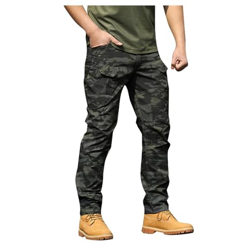 Generisch Taktische Hose Männer Cargohose Herren Stretch | Militär Outdoorhose Wanderhose Mit Taschen | Outdoor Trekkinghose Arbeitshosen | Trainingshose Leichte Wanderhose Schwarz S-3XL von Generisch